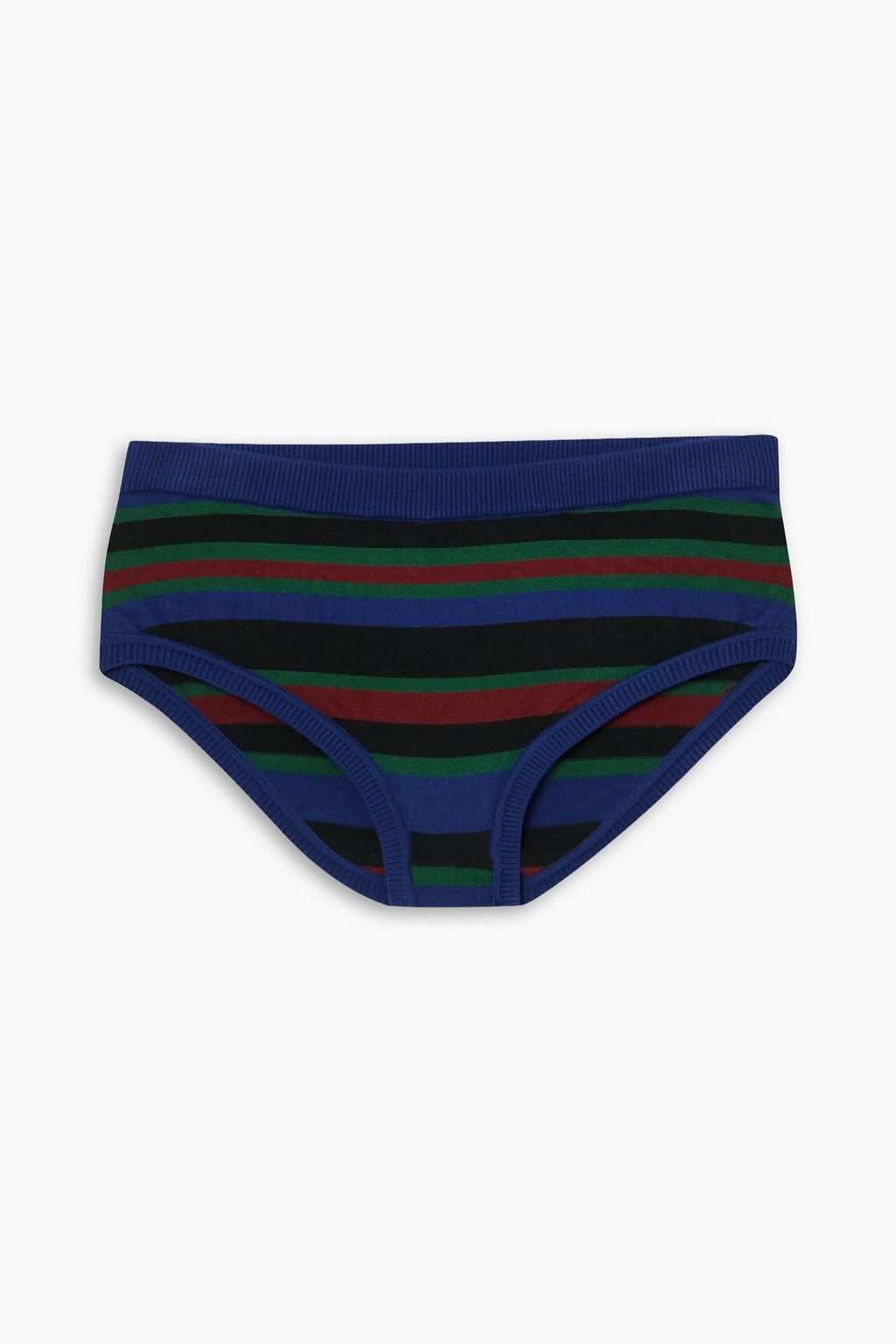 DRIES VAN NOTEN Striped knitted mid-rise briefs