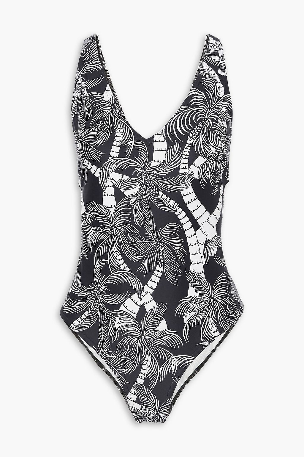 Dries Van Noten Men's Floral Print Swimsuit Blue