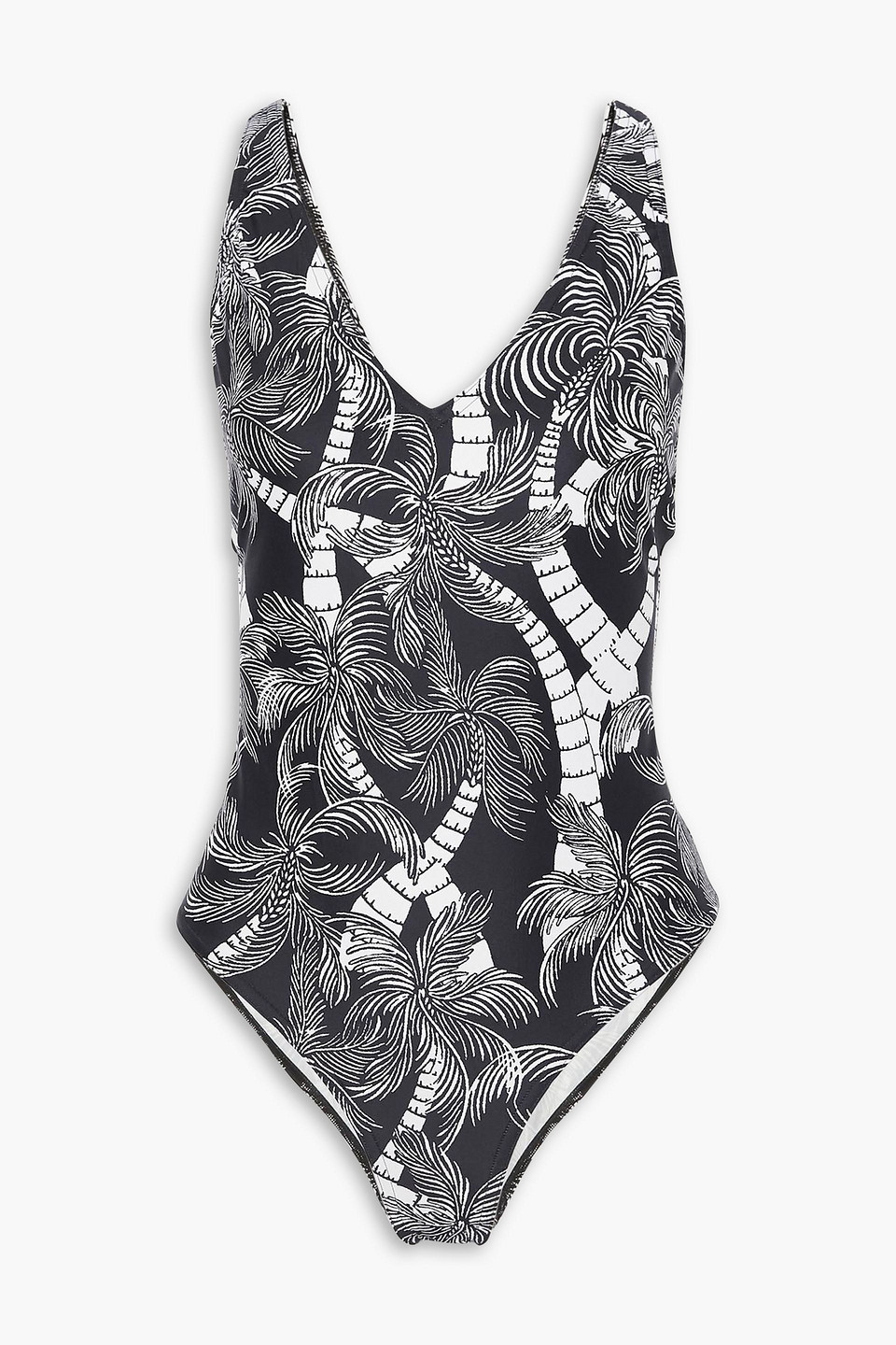 Dries Van Noten Printed Swimsuit In Black