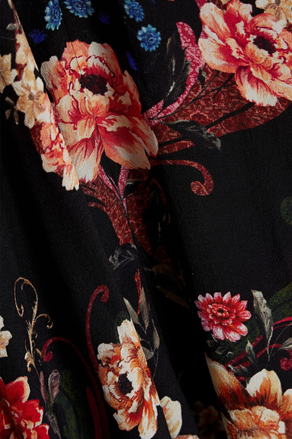CAMILLA Embellished floral-print silk crepe de chine maxi dress