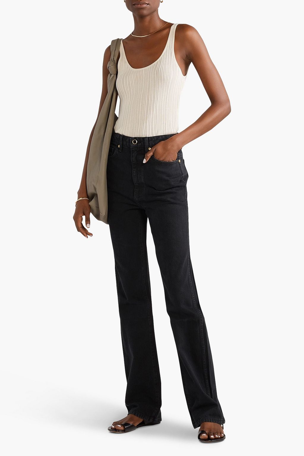 KHAITE Danielle high-rise straight-leg jeans