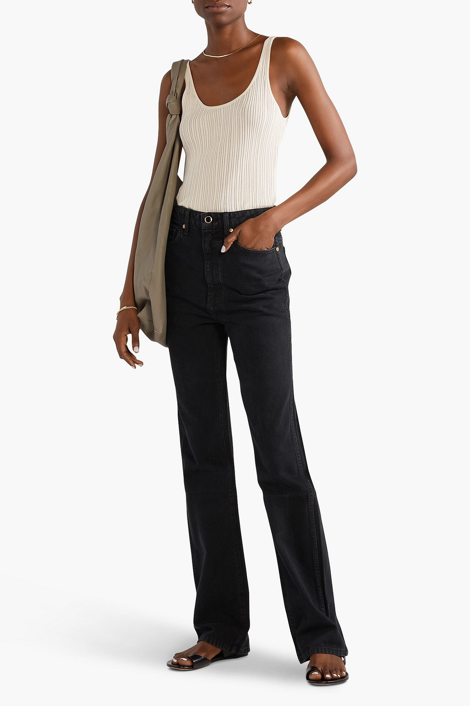 KHAITE DANIELLE HIGH-RISE STRAIGHT-LEG JEANS 3074457345636282625