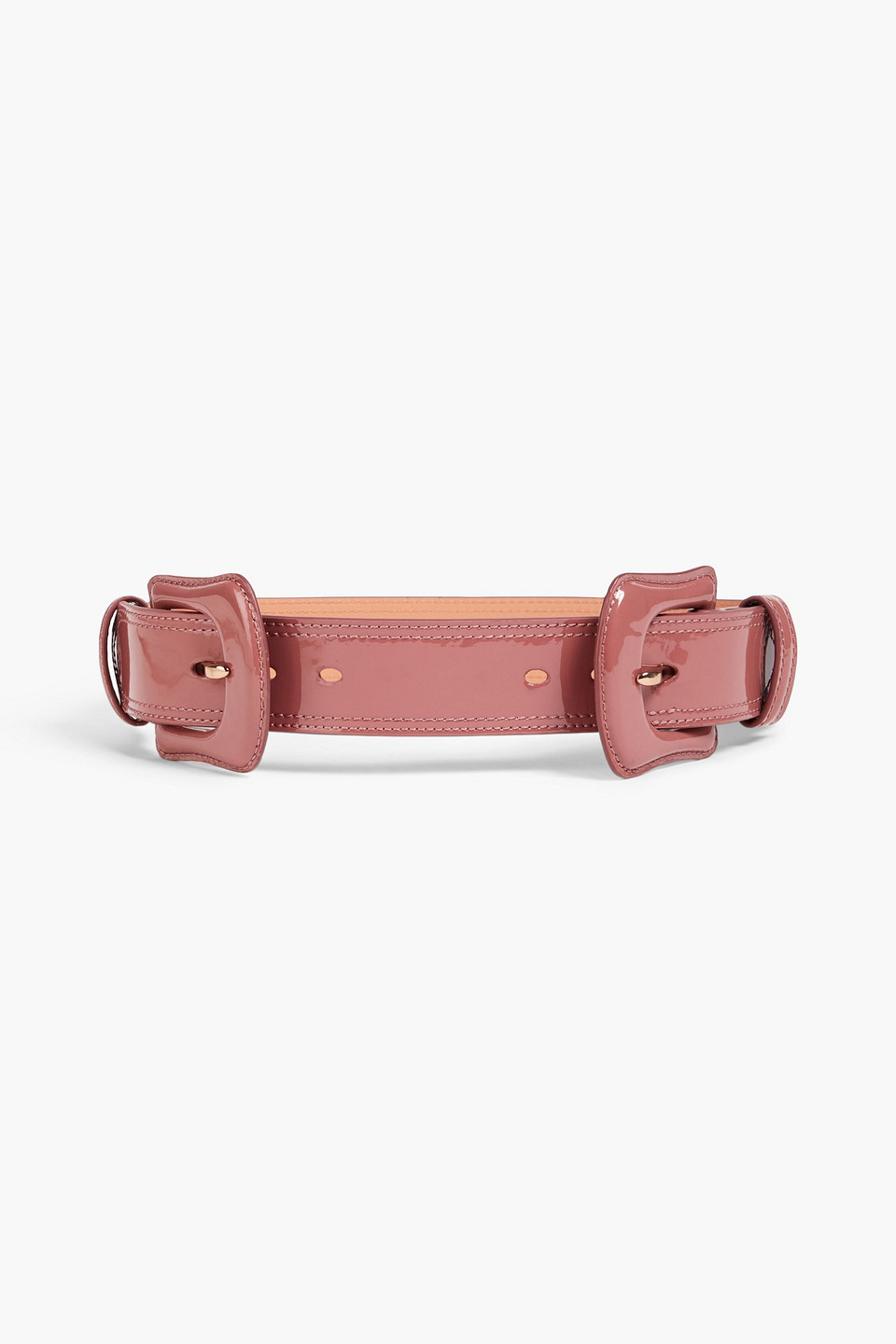 Patent-leather belt