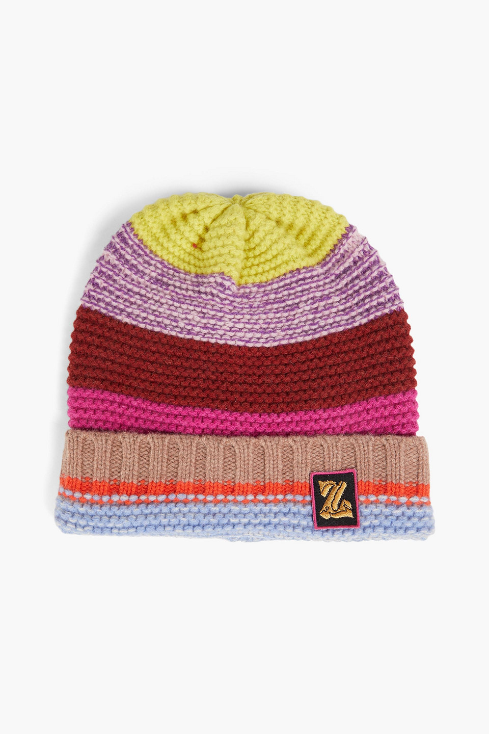 Zimmermann - Striped merino wool beanie - Multicolor - ONESIZE