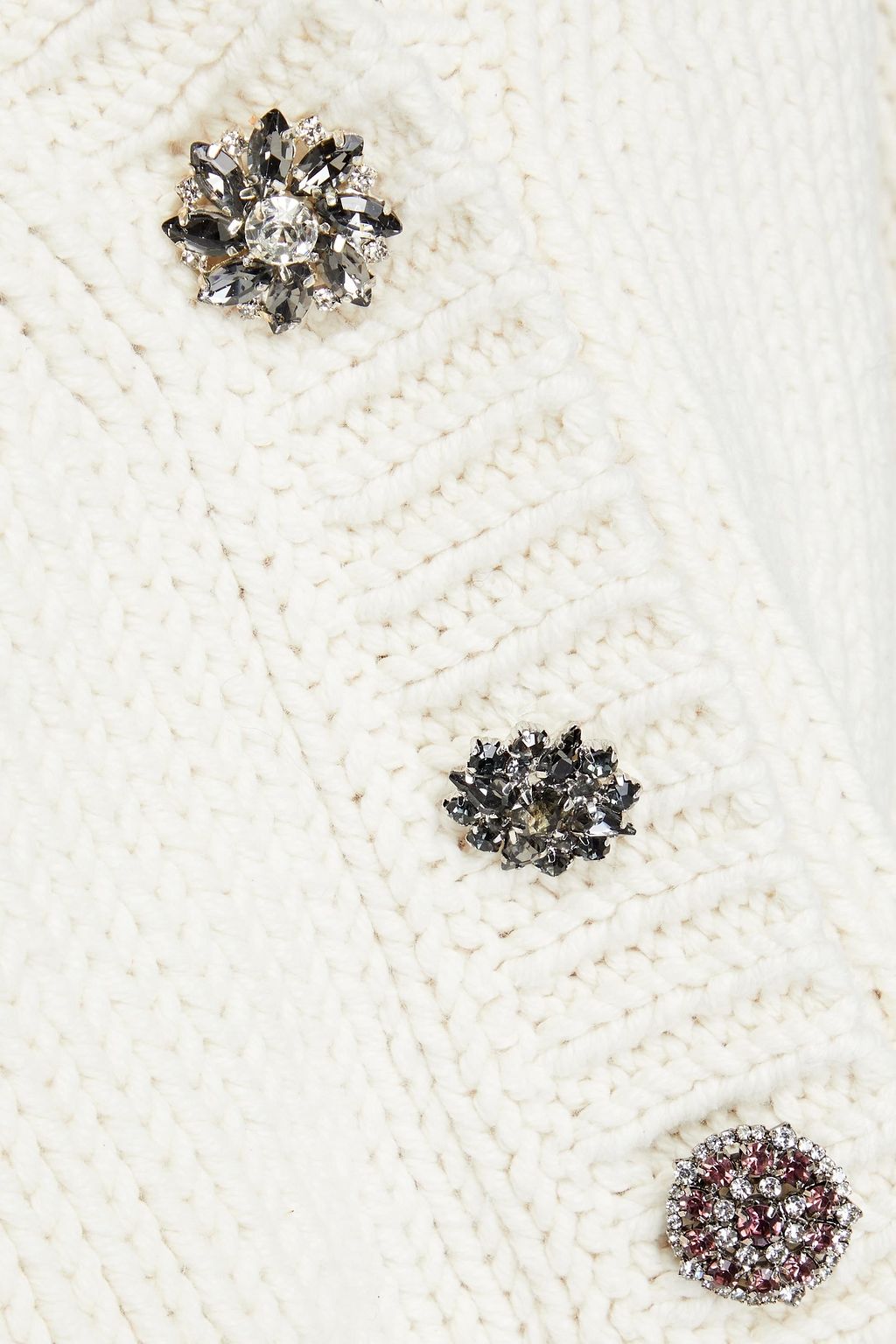 BA&SH Castille Pullover aus einer Baumwoll-Wollmischung mit Kettenverzierung