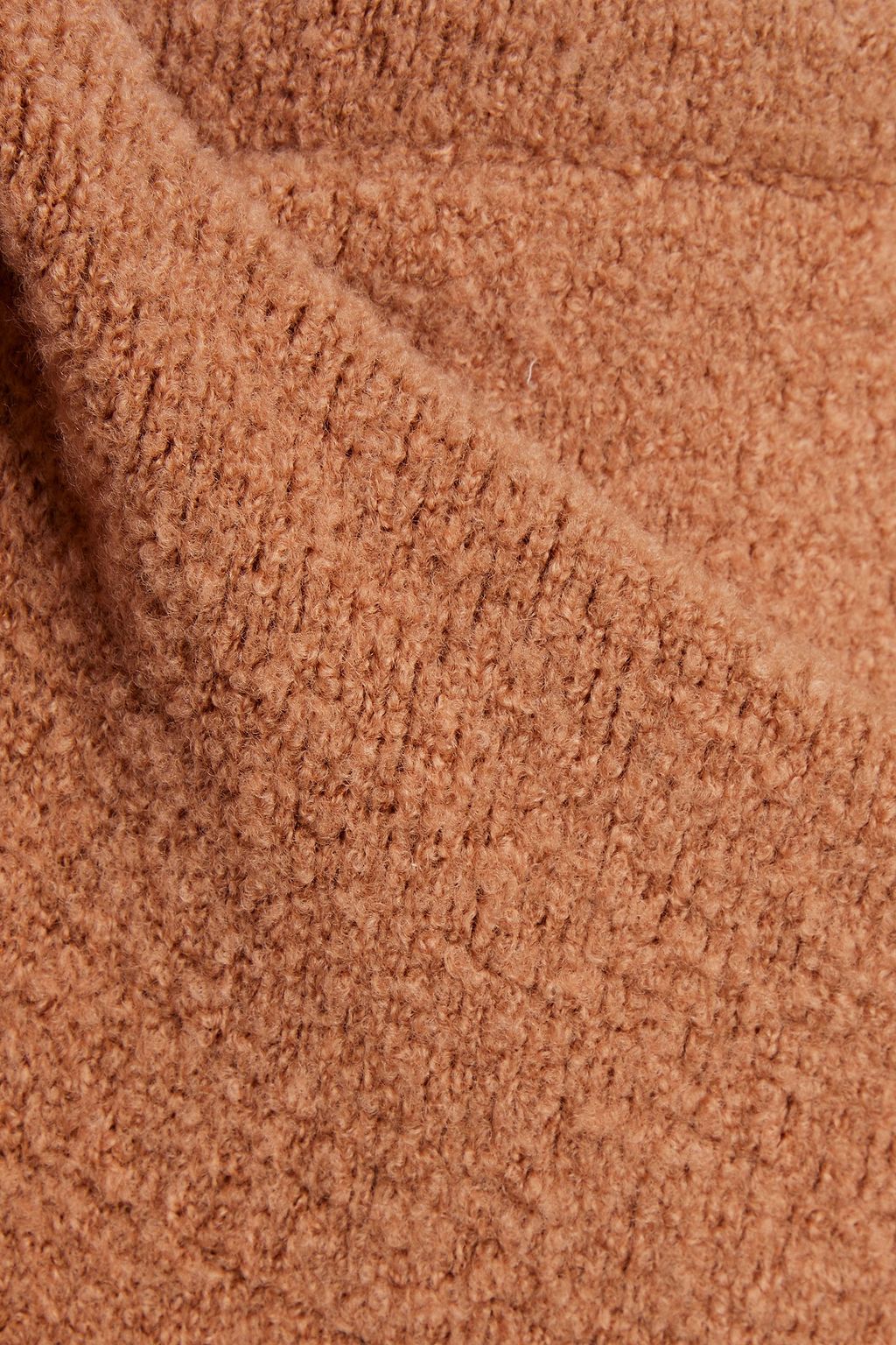 NANUSHKA Esah brushed bouclé-knit merino wool-blend skirt