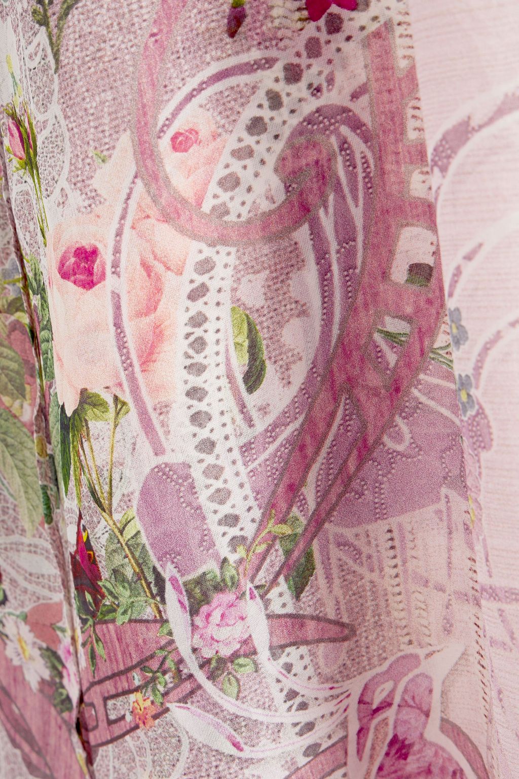CAMILLA Layered printed silk-chiffon kaftan