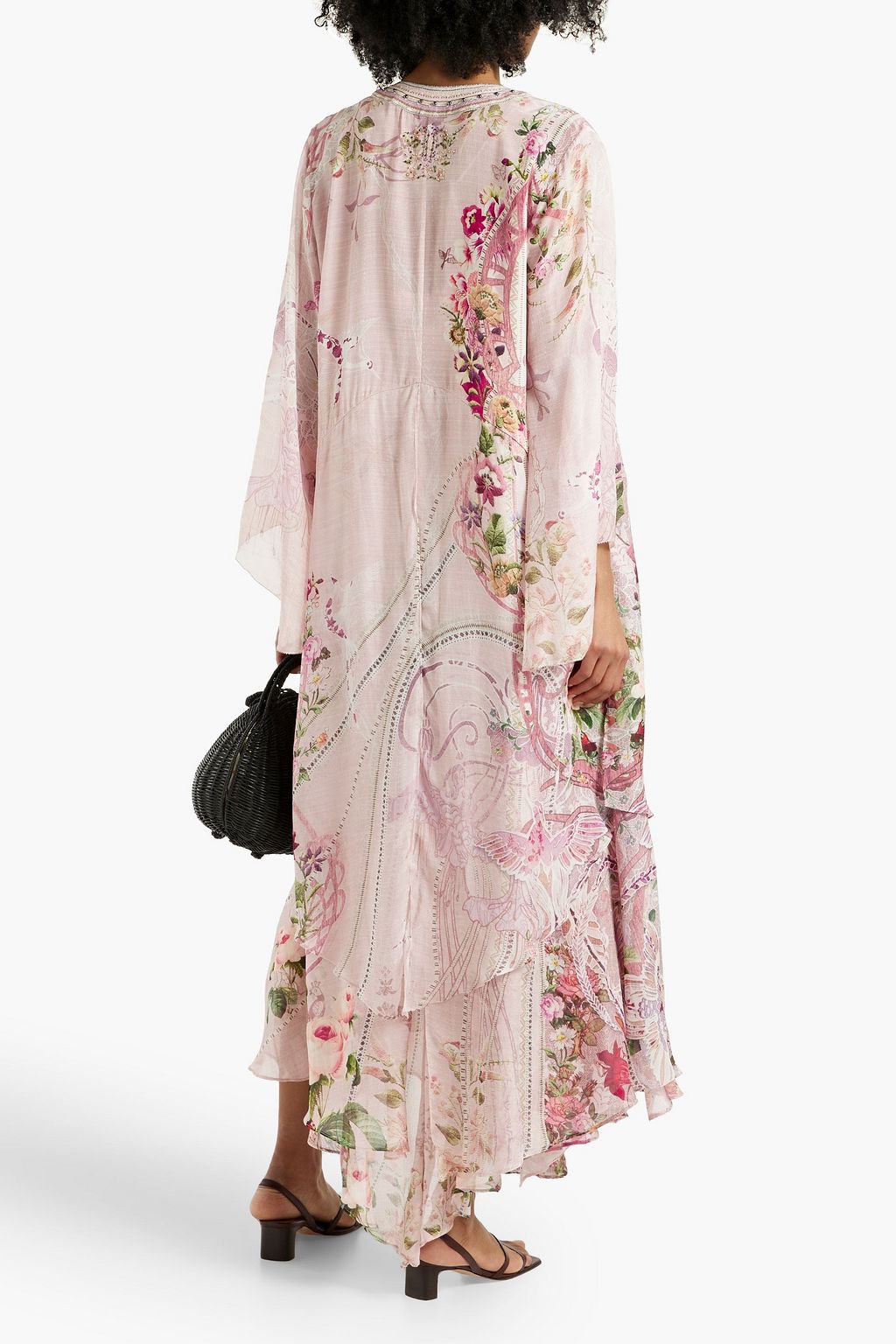 CAMILLA Layered printed silk-chiffon kaftan