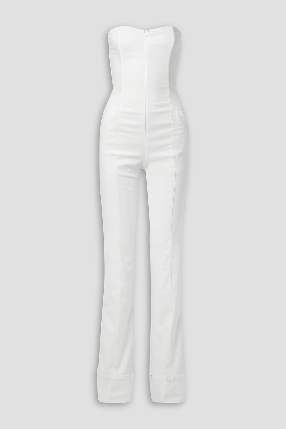 Showstopper strapless stretch-crepe jumpsuit
