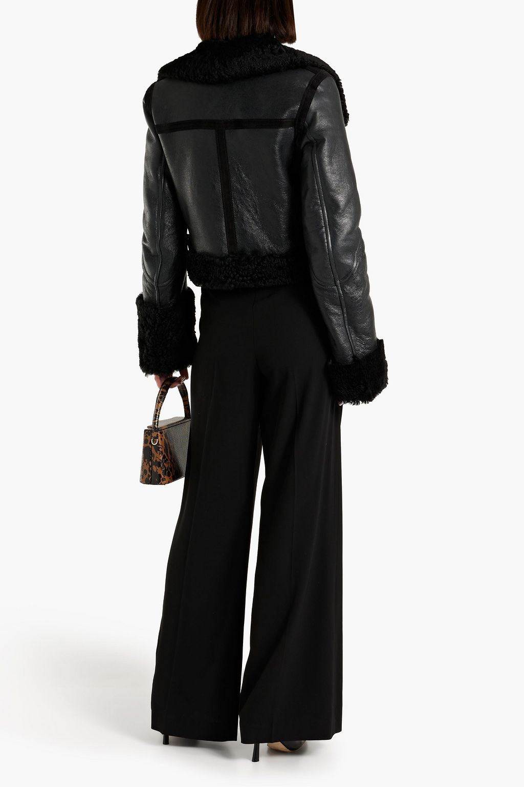 PETAR PETROV Magen suede-trimmed shearling jacket