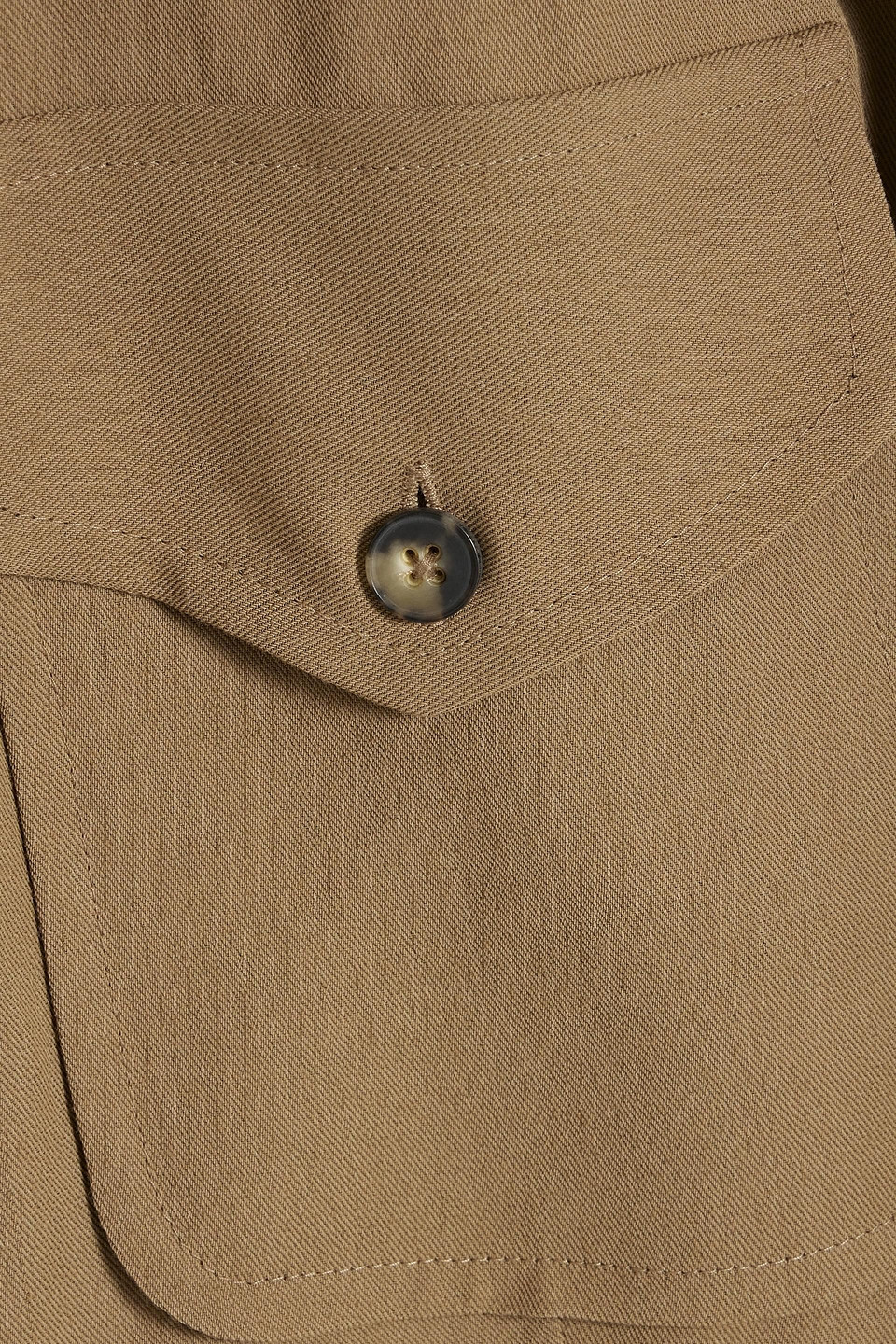 Shop Petar Petrov Lacy Gabardine Shirt In Light Brown