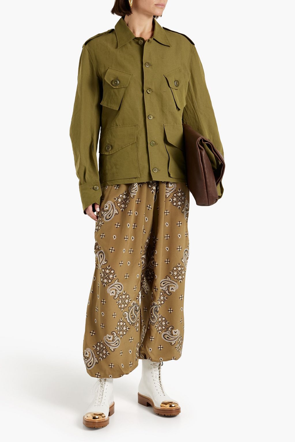 PETAR PETROV Mue linen and cotton-blend jacket