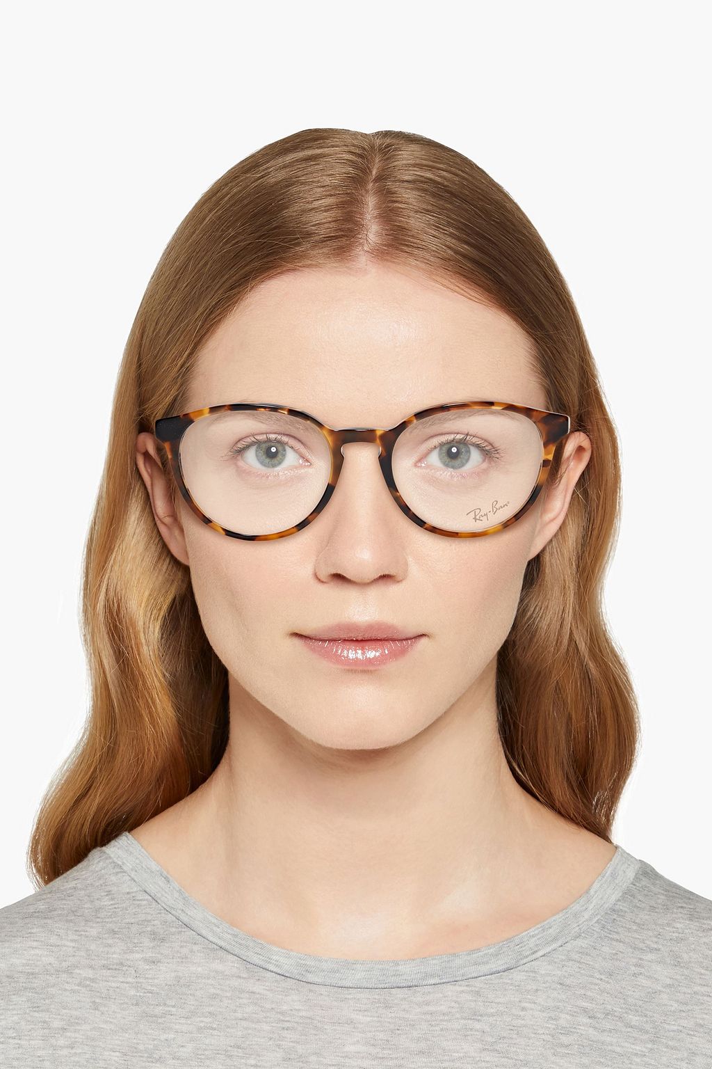 RAYBAN Roundframe tortoiseshell acetate optical glasses THE