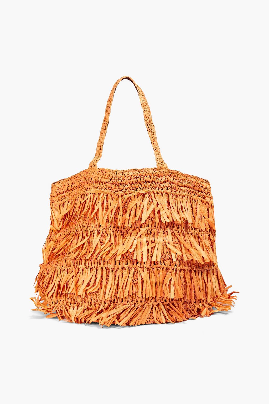 Tassel Bucket Bag, Raffia Tote