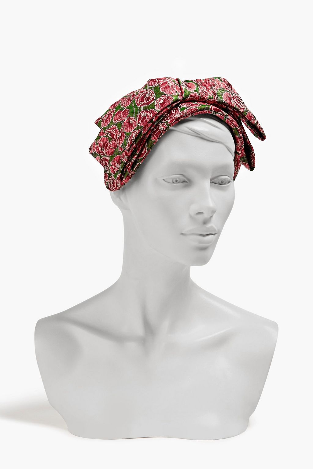 PRUDENCE MILLINERY Metallic floral-brocade headband