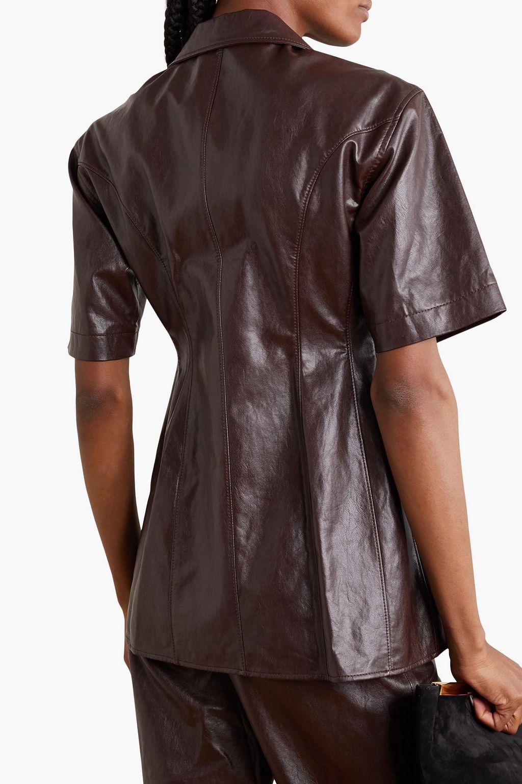 LVIR Faux leather shirt