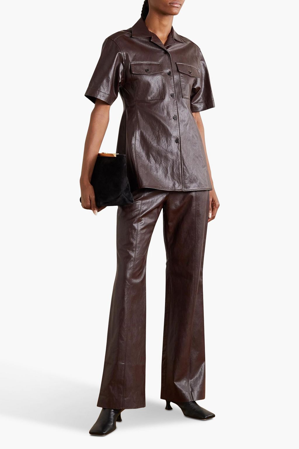 LVIR Faux leather shirt
