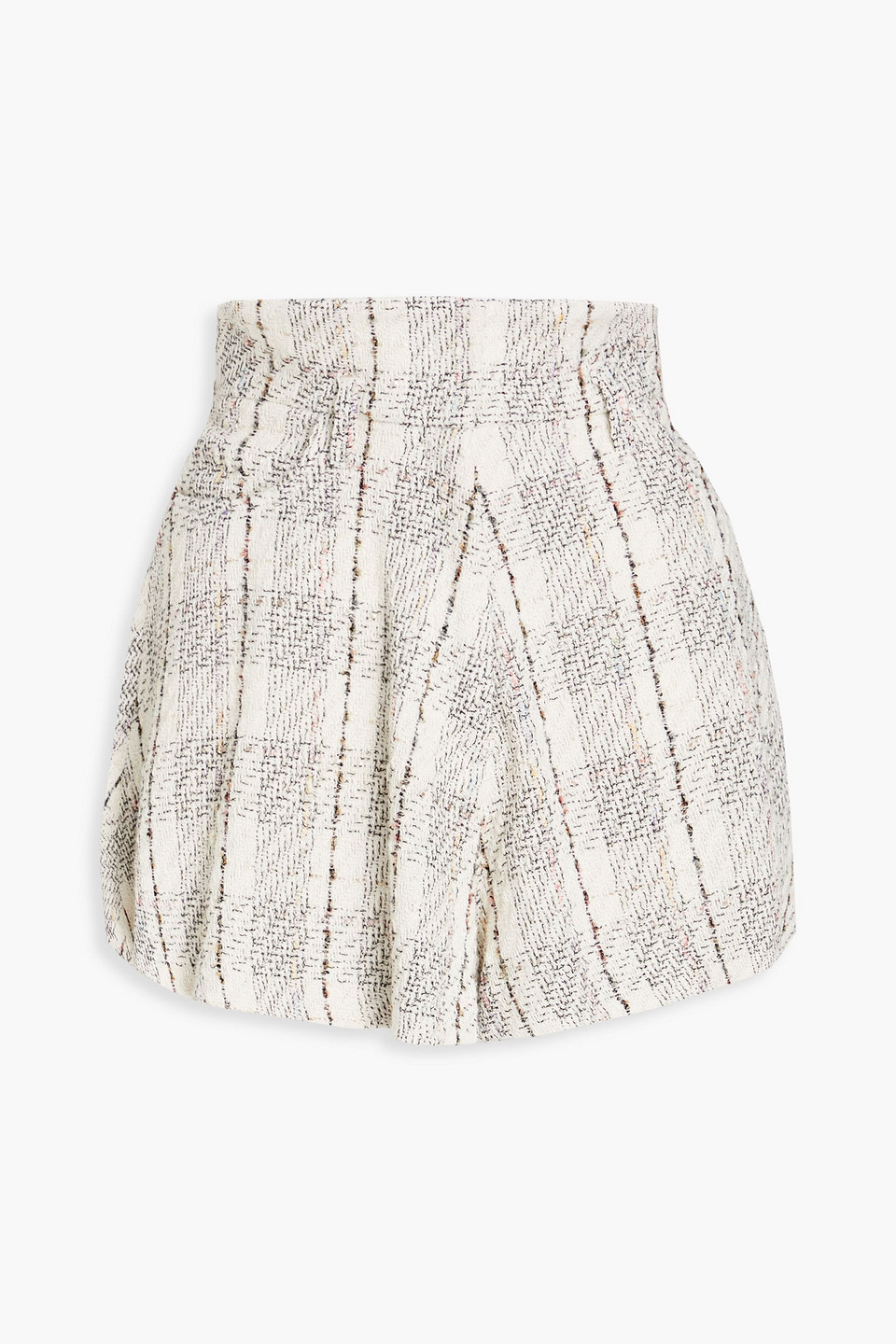 Iro Shorts Aus Tweed Aus Einer Baumwollmischung Mit Metallic-effekt In Elfenbein