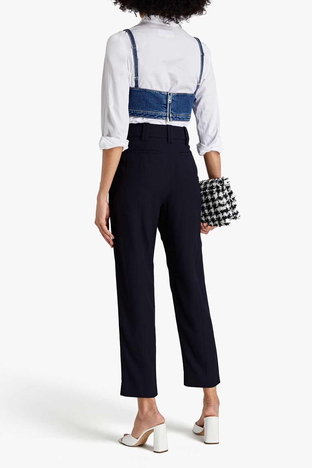 BALMAIN Twill tapered pants
