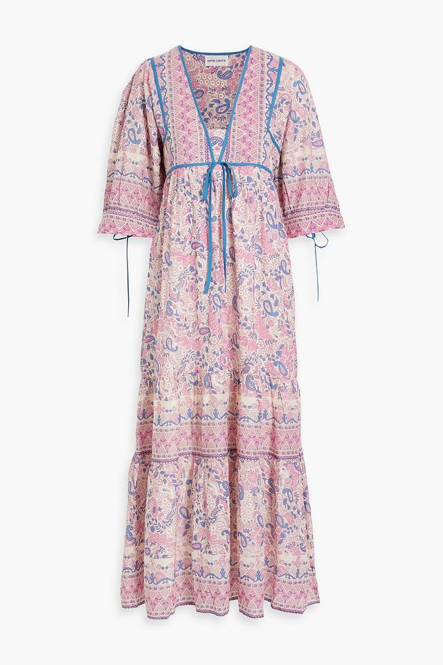 Helen paisley-print cotton-voile maxi dress
