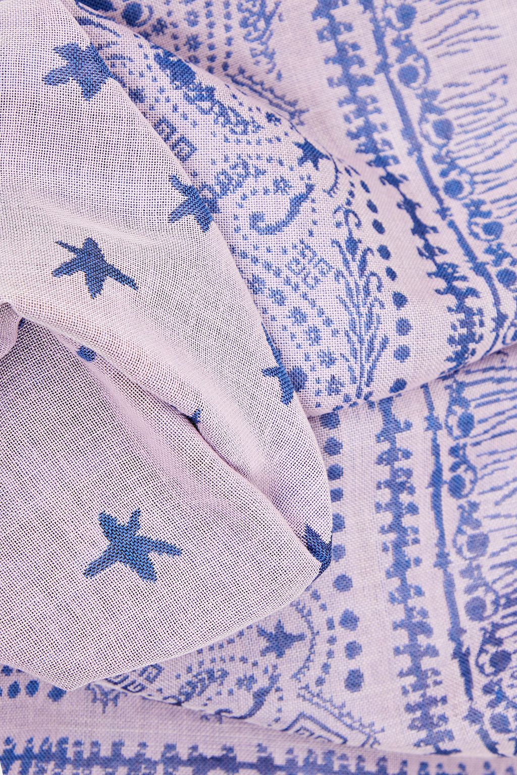 GIVENCHY Cotton, wool and silk-blend jacquard scarf