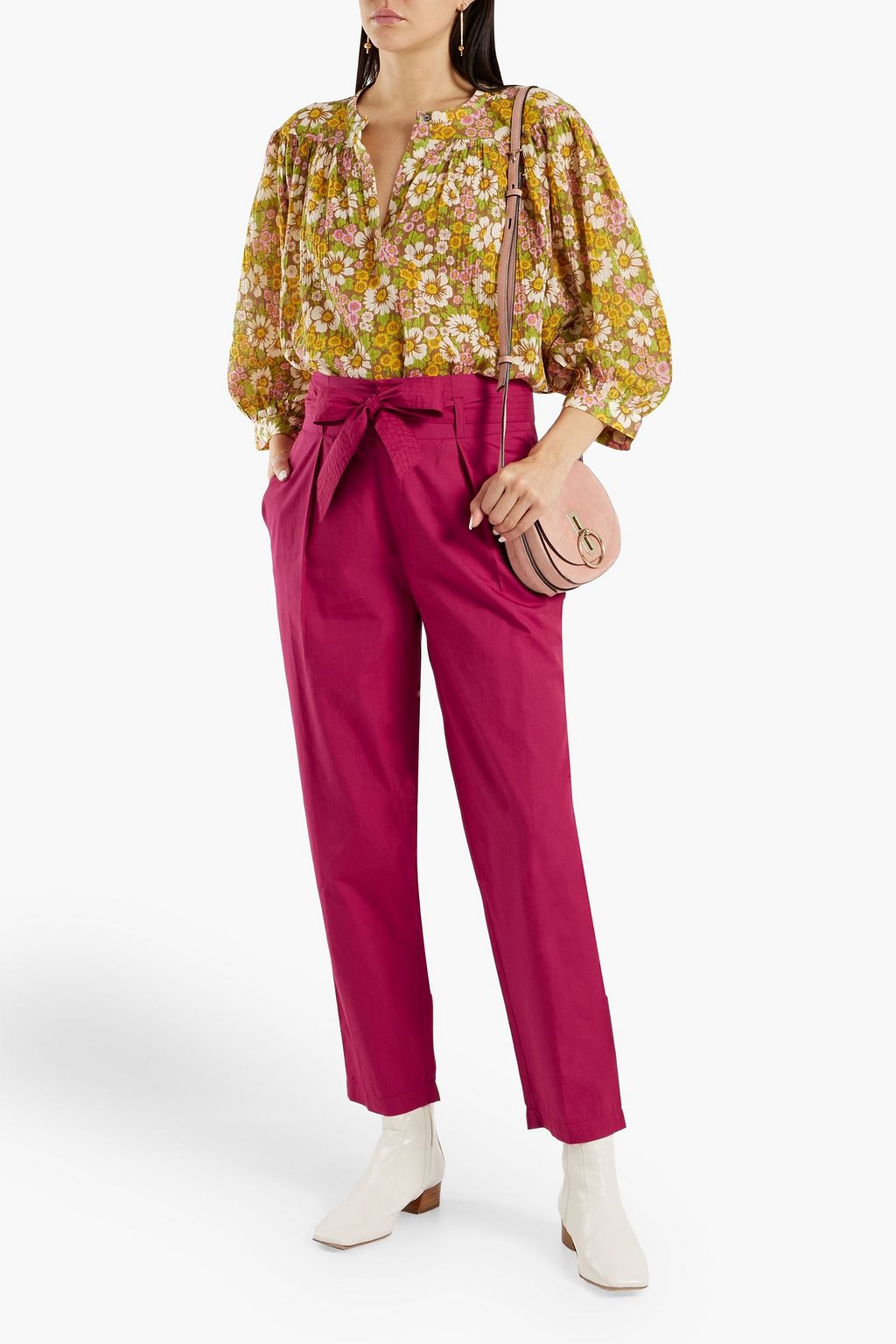 ANTIK BATIK Aline floral-print cotton-georgette blouse