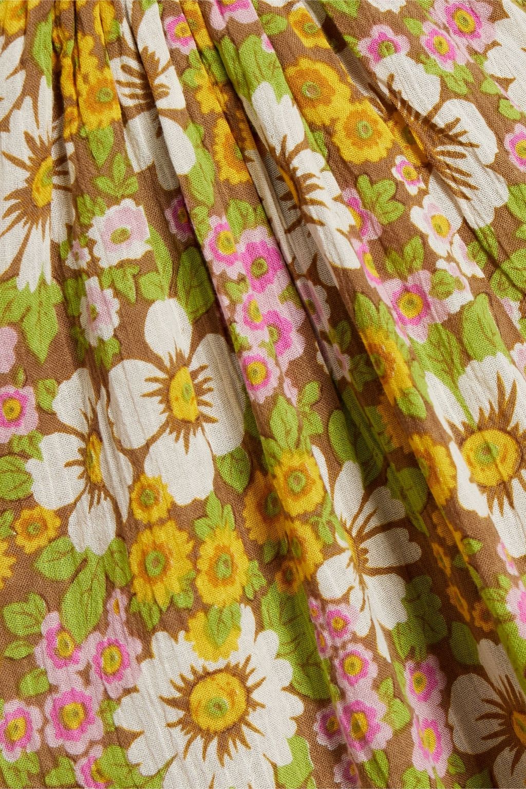 ANTIK BATIK Cutout floral-print cotton-georgette maxi dress