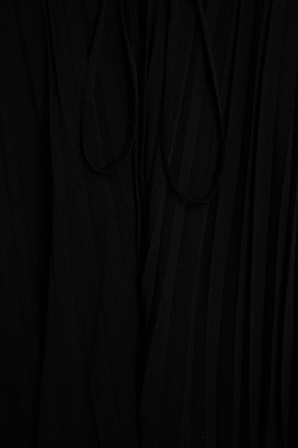 VALENTINO GARAVANI Wrap-effect pleated silk-crepe maxi dress