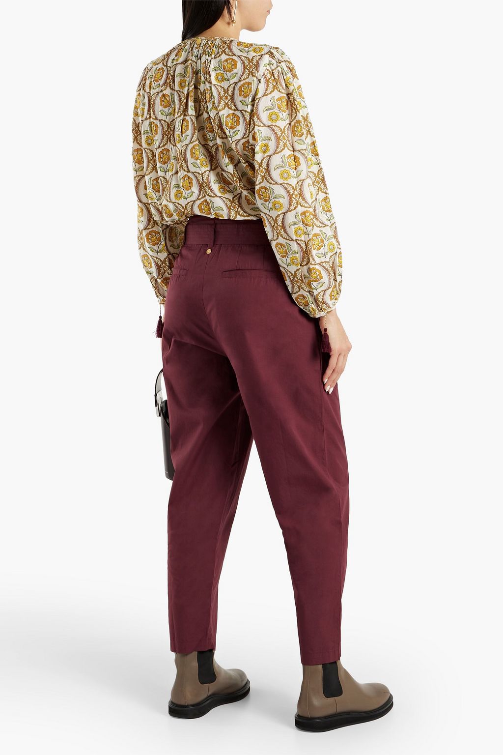 TIE PANT WITH CROCHET EDGE ANTIQUE BATIK