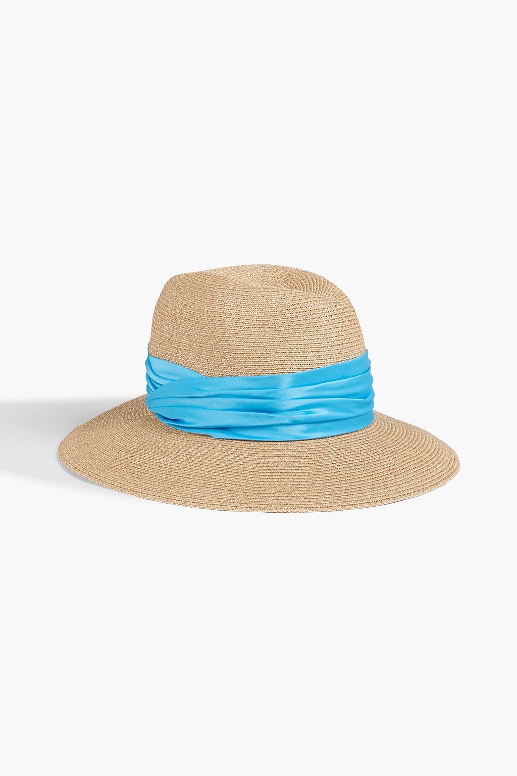 EUGENIA KIM Courtney satin-trimmed woven sunhat