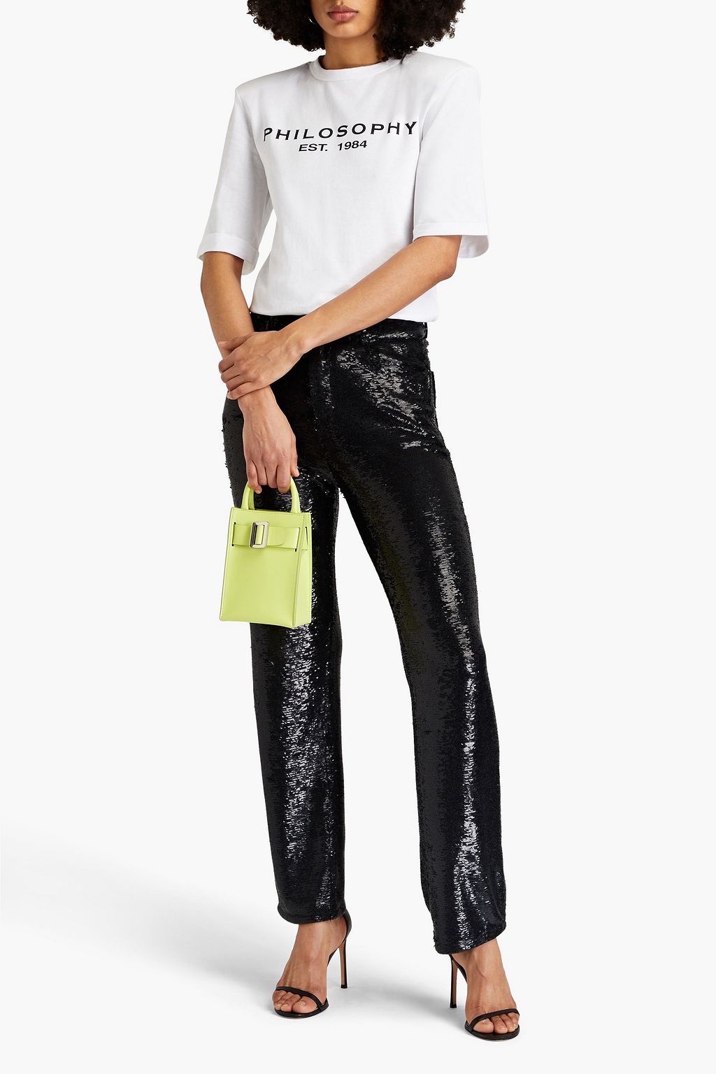 PHILOSOPHY DI LORENZO SERAFINI Printed cotton-jersey T-shirt
