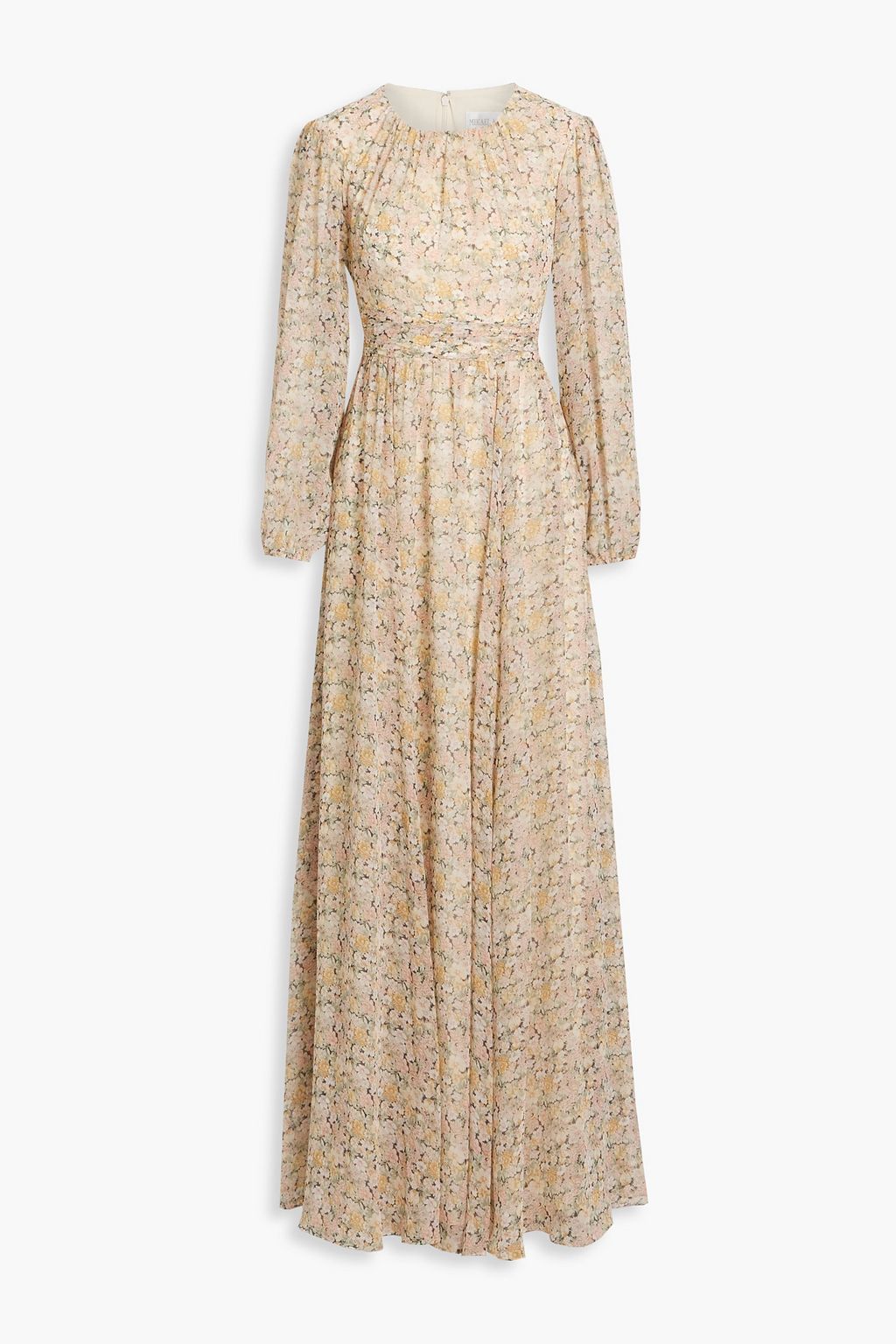 MIKAEL AGHAL Floral-print chiffon maxi dress | THE OUTNET