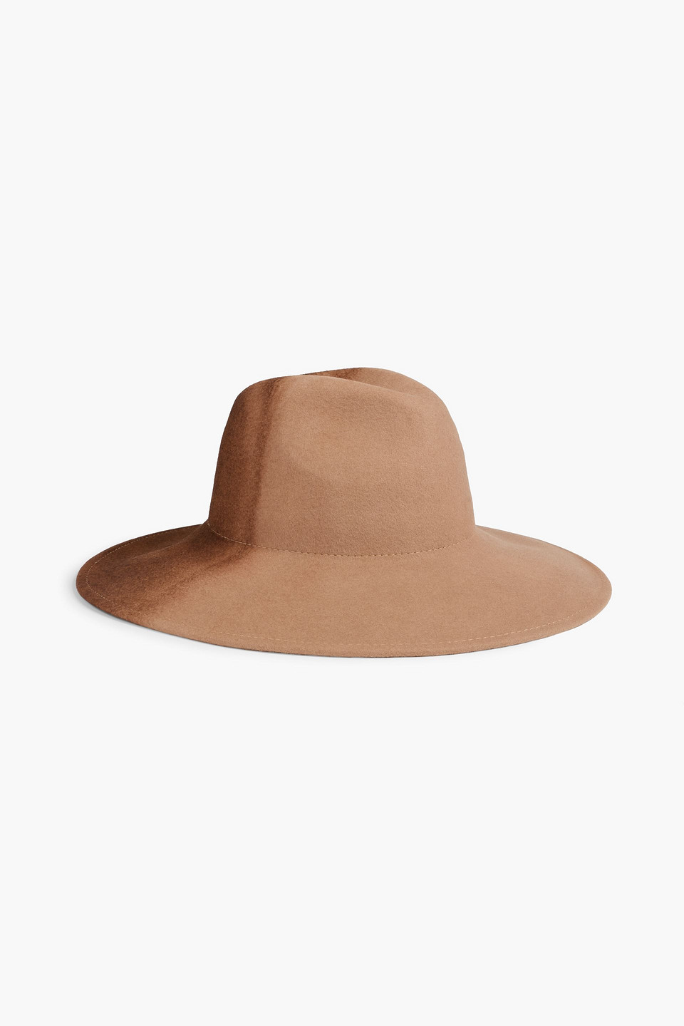 Emmanuelle two-tone wool-felt fedora