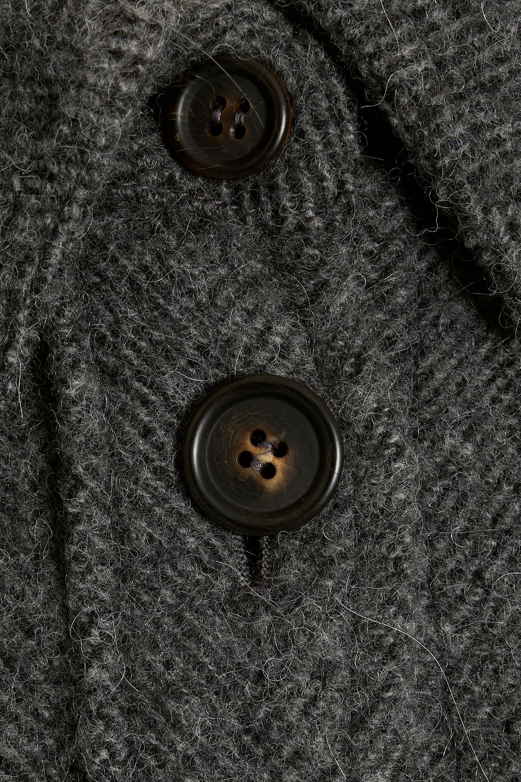 BRUNELLO CUCINELLI Herringbone brushed wool and alpaca-blend coat