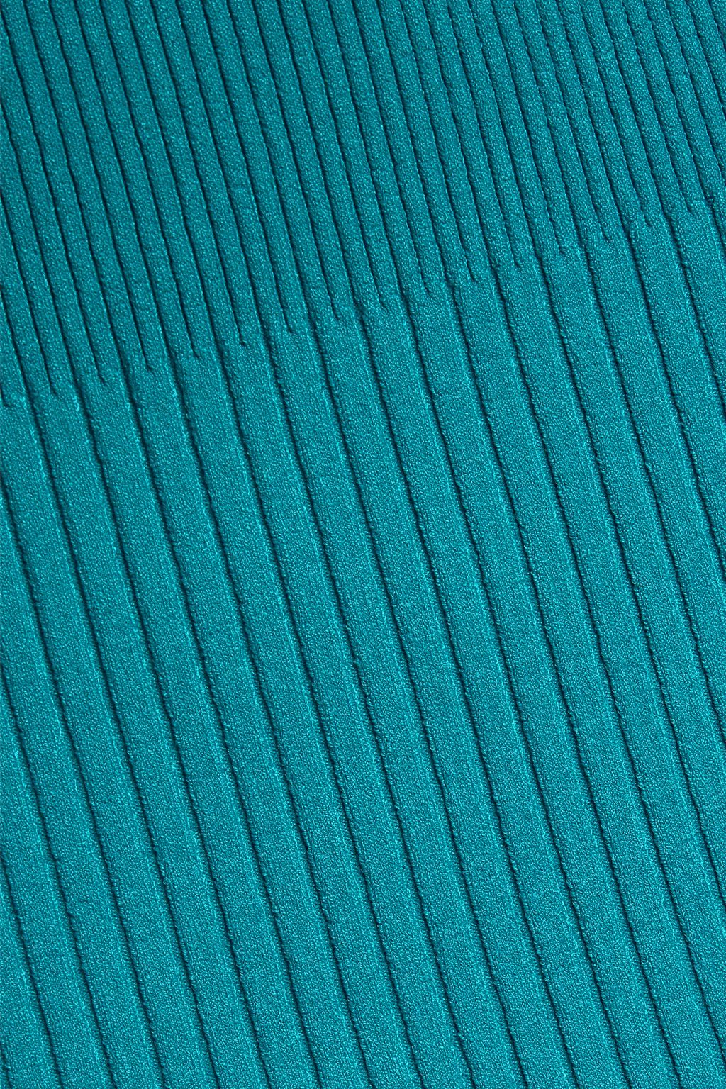 HERVÉ LÉGER Ribbed-knit midi skirt