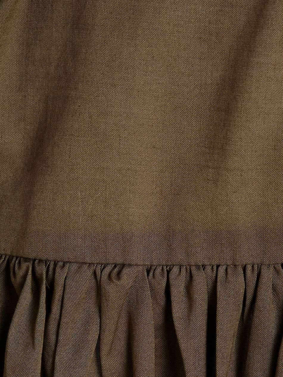tiered cotton-voile mini dress