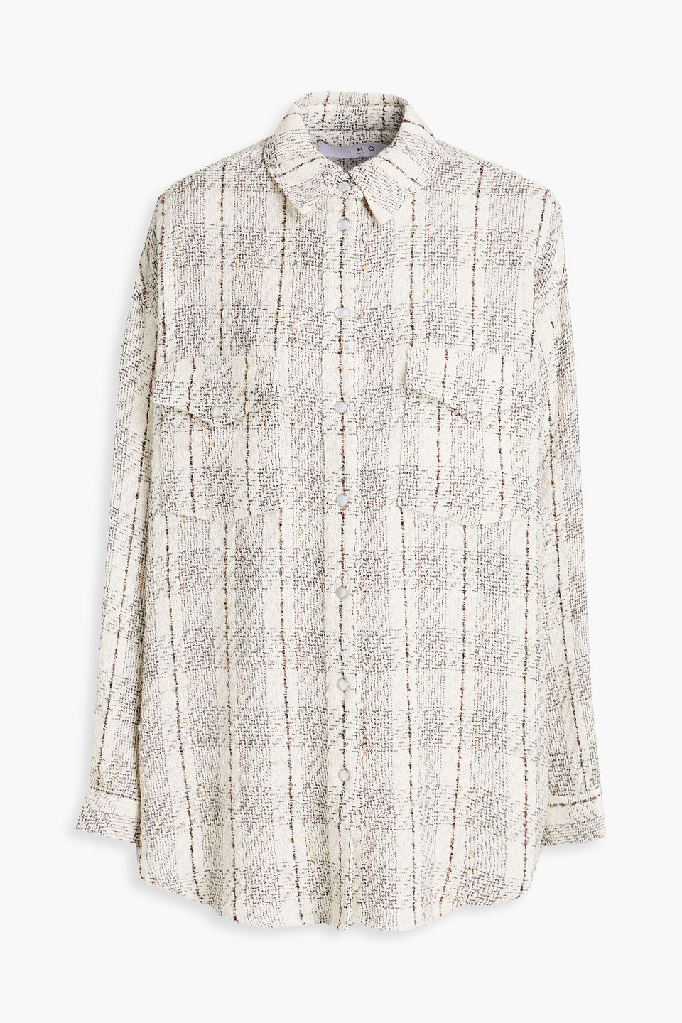 Vicenta oversized cotton-blend tweed jacket