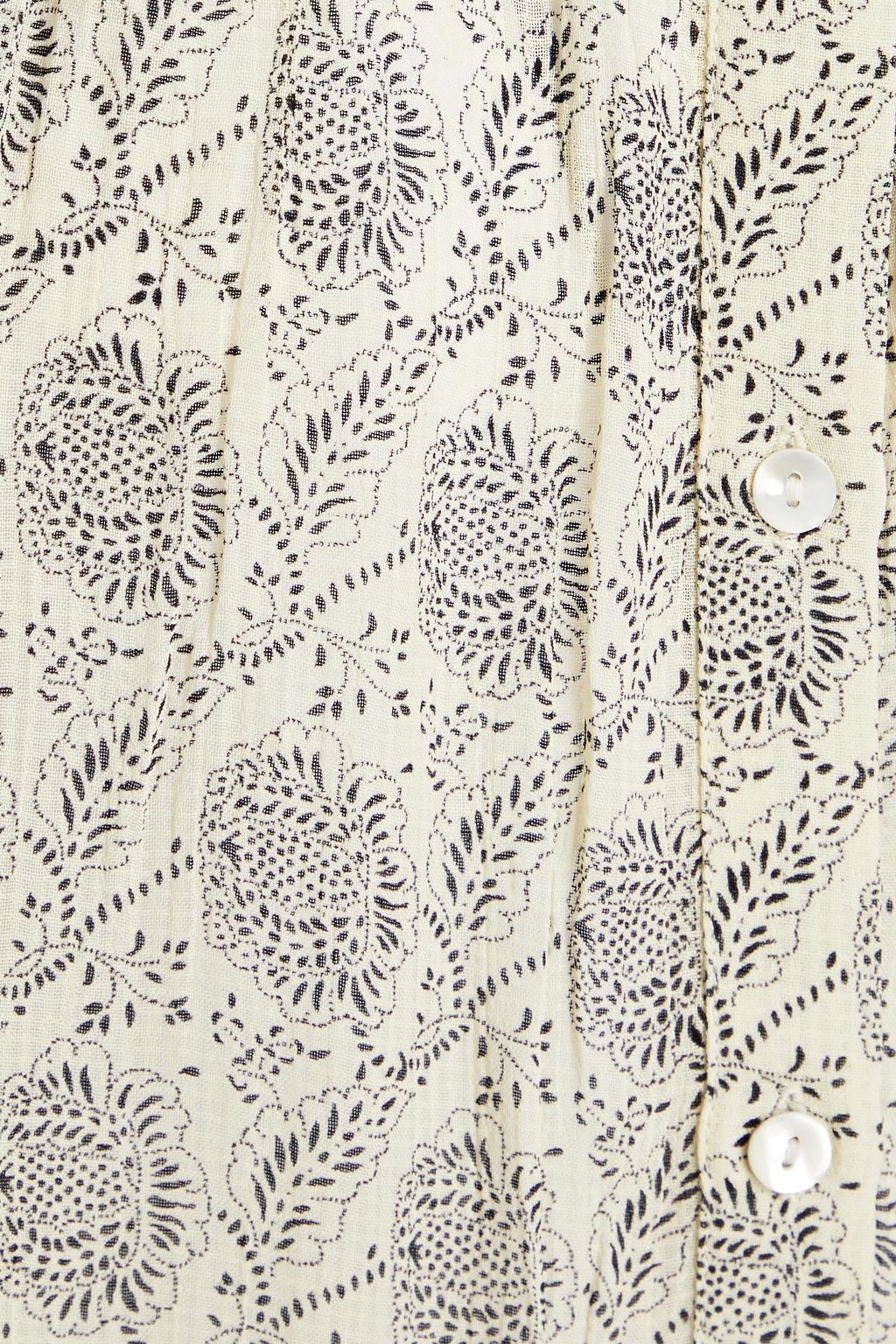 BA&SH Gathered printed georgette blouse