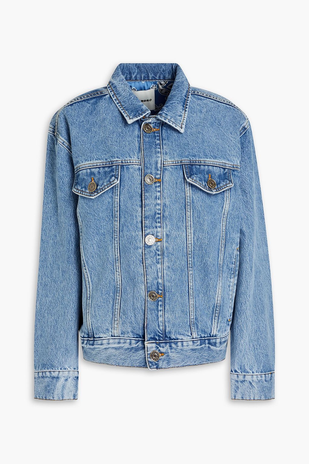 SANDRO Faded denim jacket | THE OUTNET