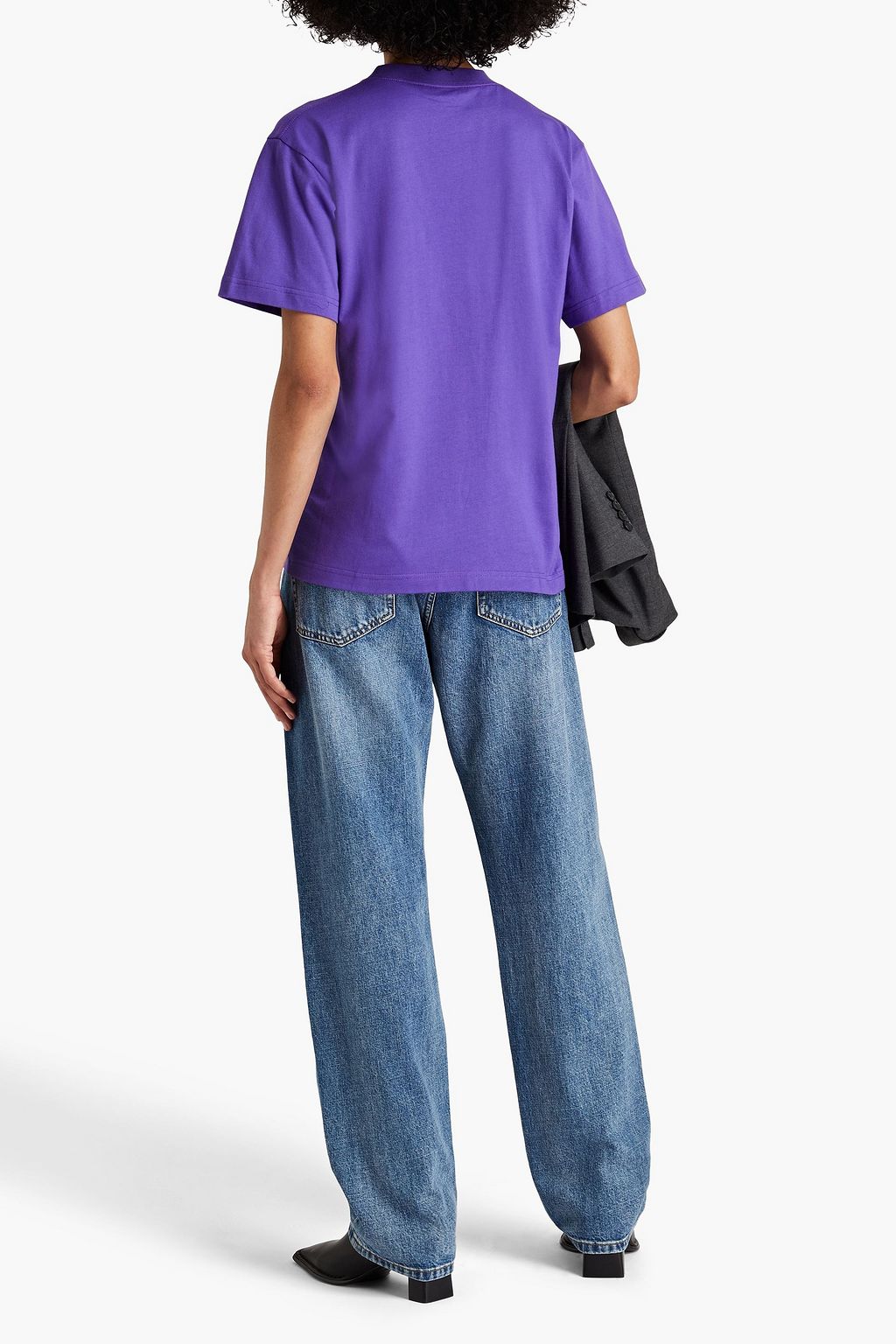 BALENCIAGA コットンジャージー Tシャツ クリスタル付き