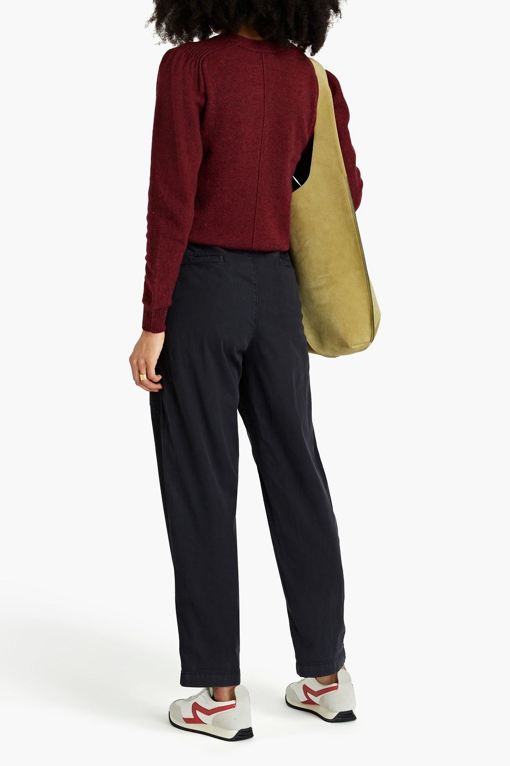BA&SH Yaly pintucked wool and yak-blend sweater