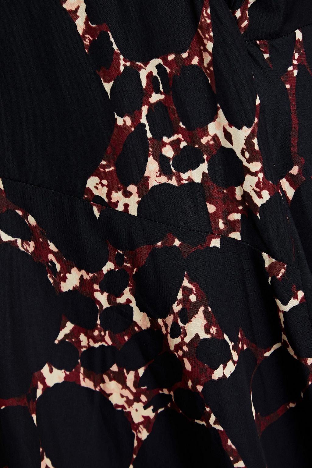 BA&SH Molga printed crepe de chine midi dress