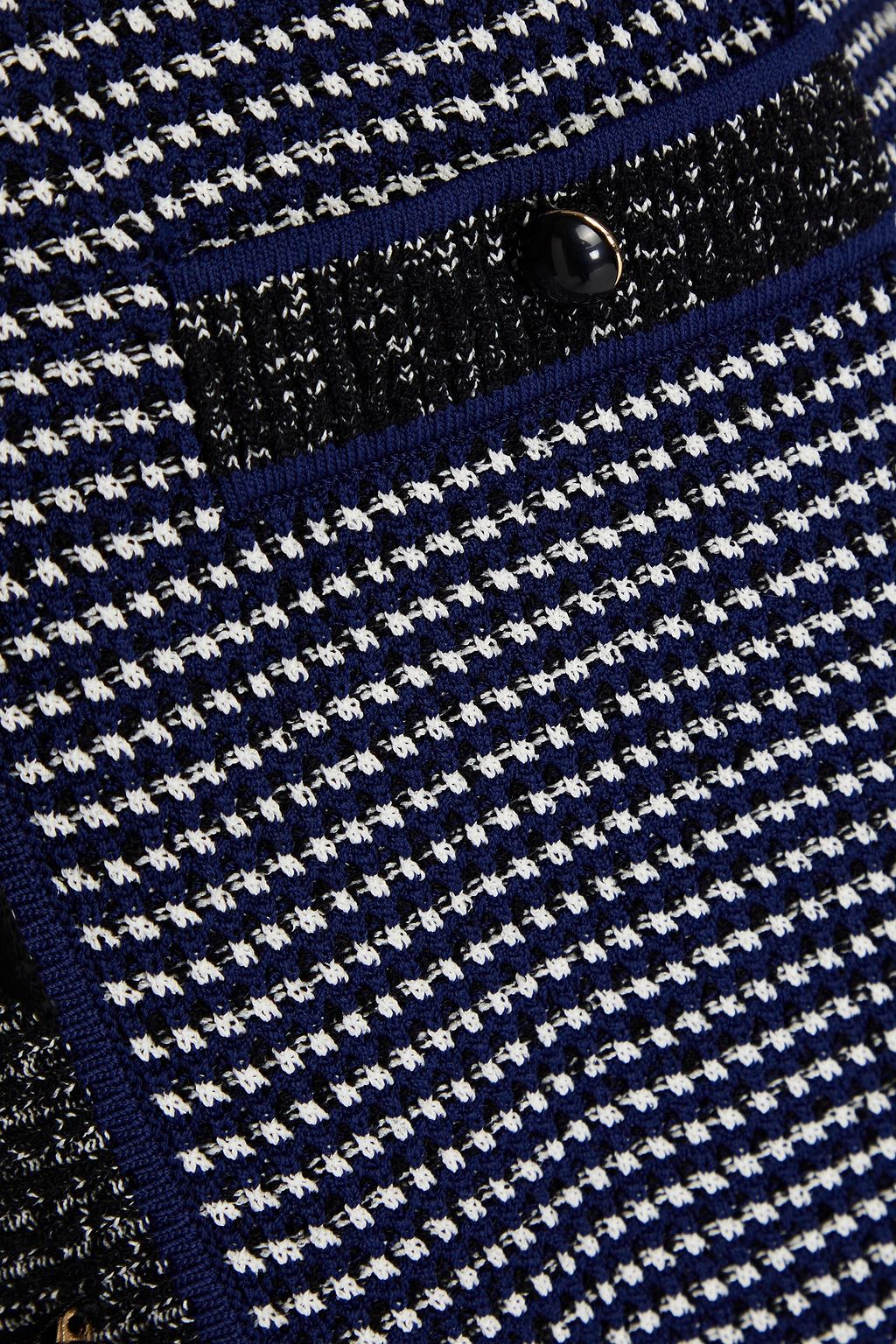 SANDRO Embellished knitted mini dress
