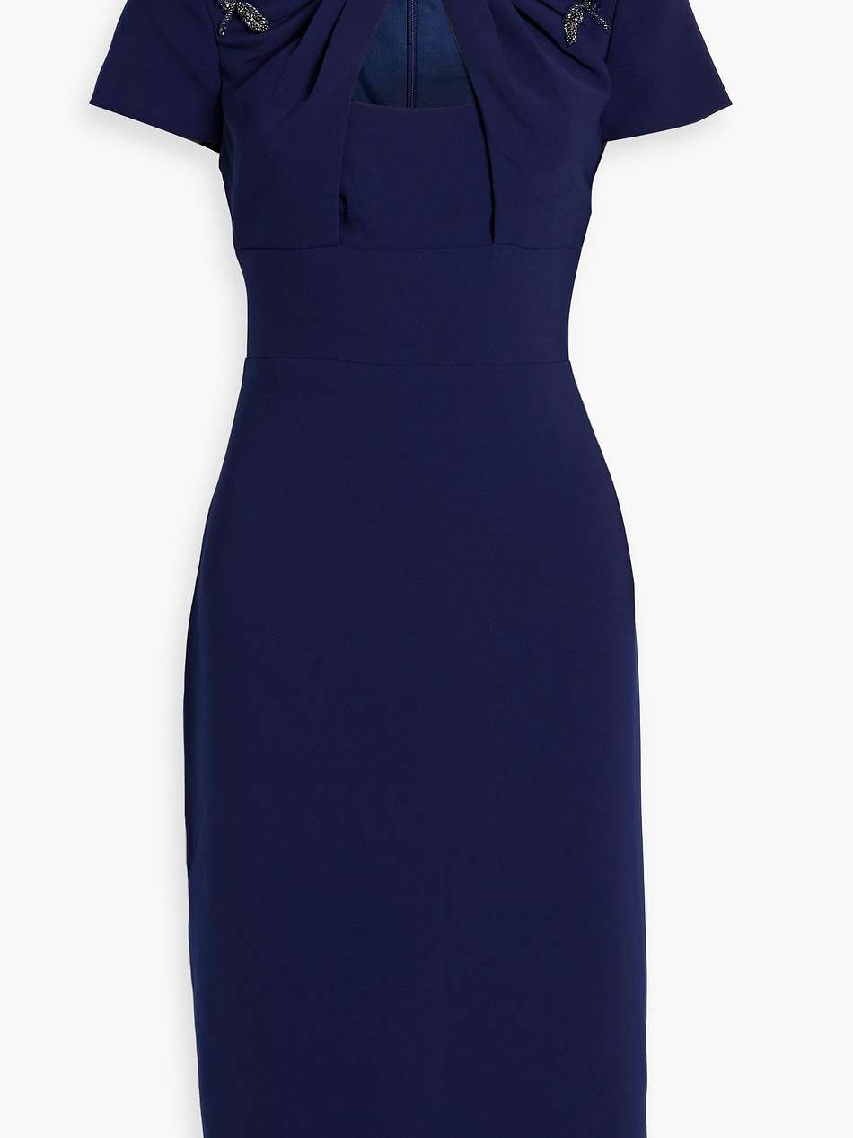 ivanna embellished crepe dress
