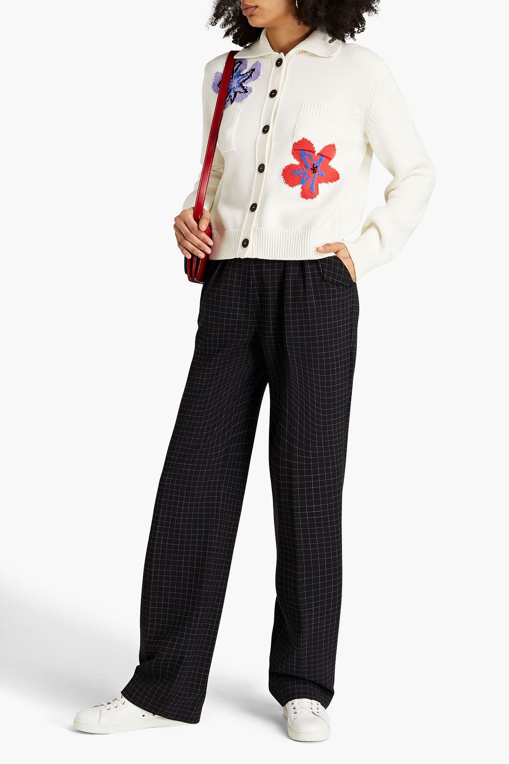 PS PAUL SMITH Intarsia cotton cardigan