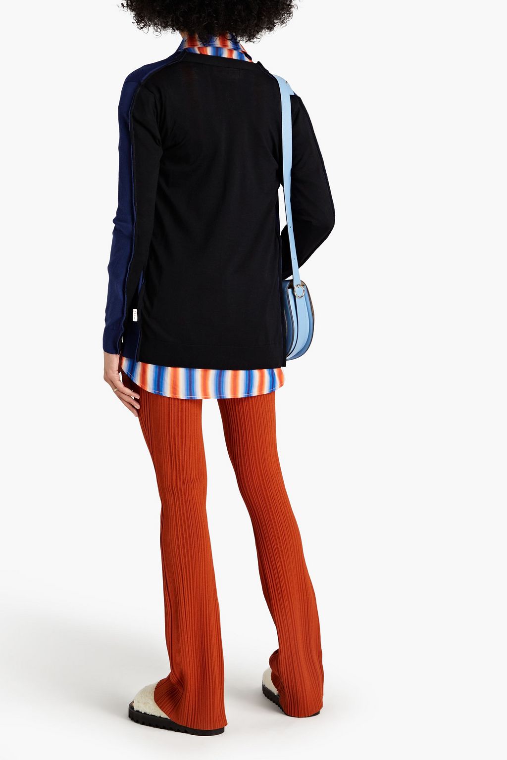 MARNI Two-tone wool cardigan