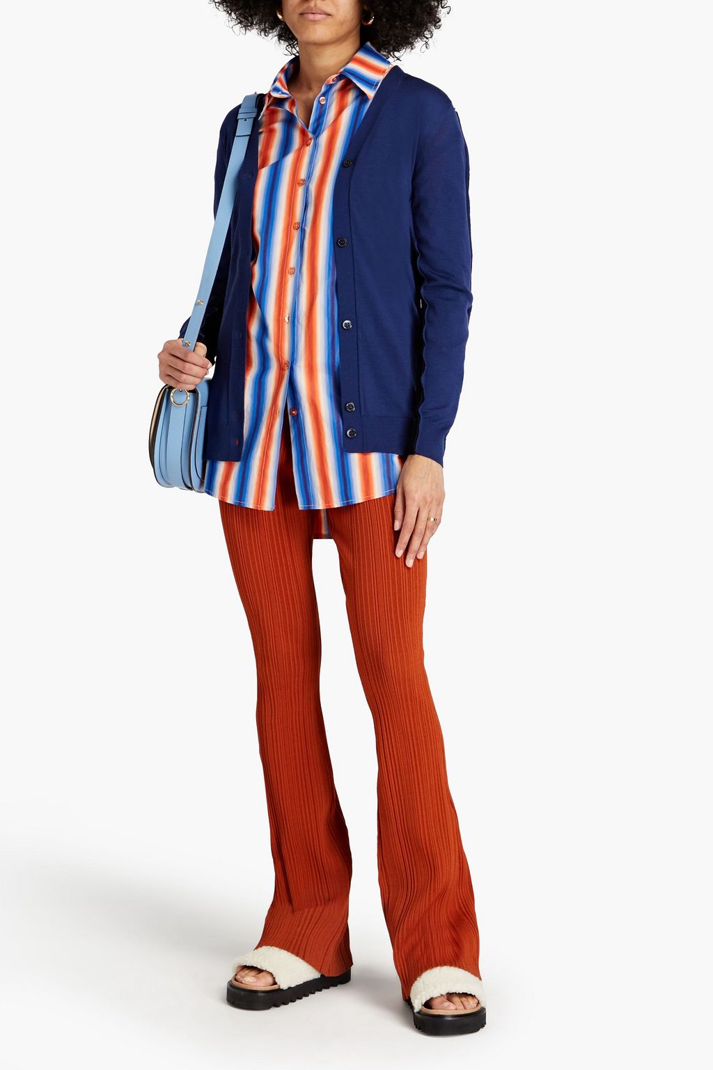 MARNI Two-tone wool cardigan