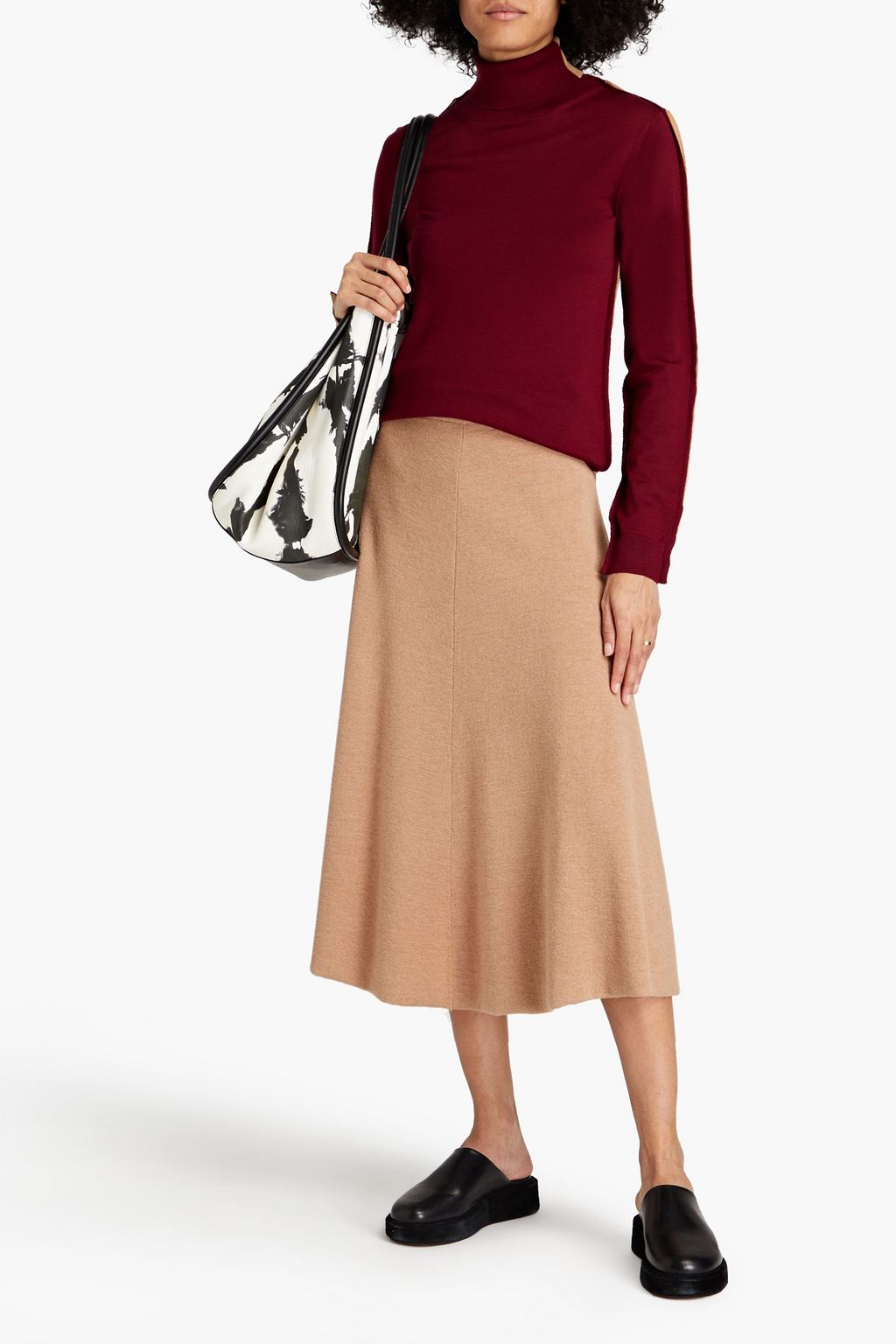 MARNI Two-tone wool turtleneck sweater