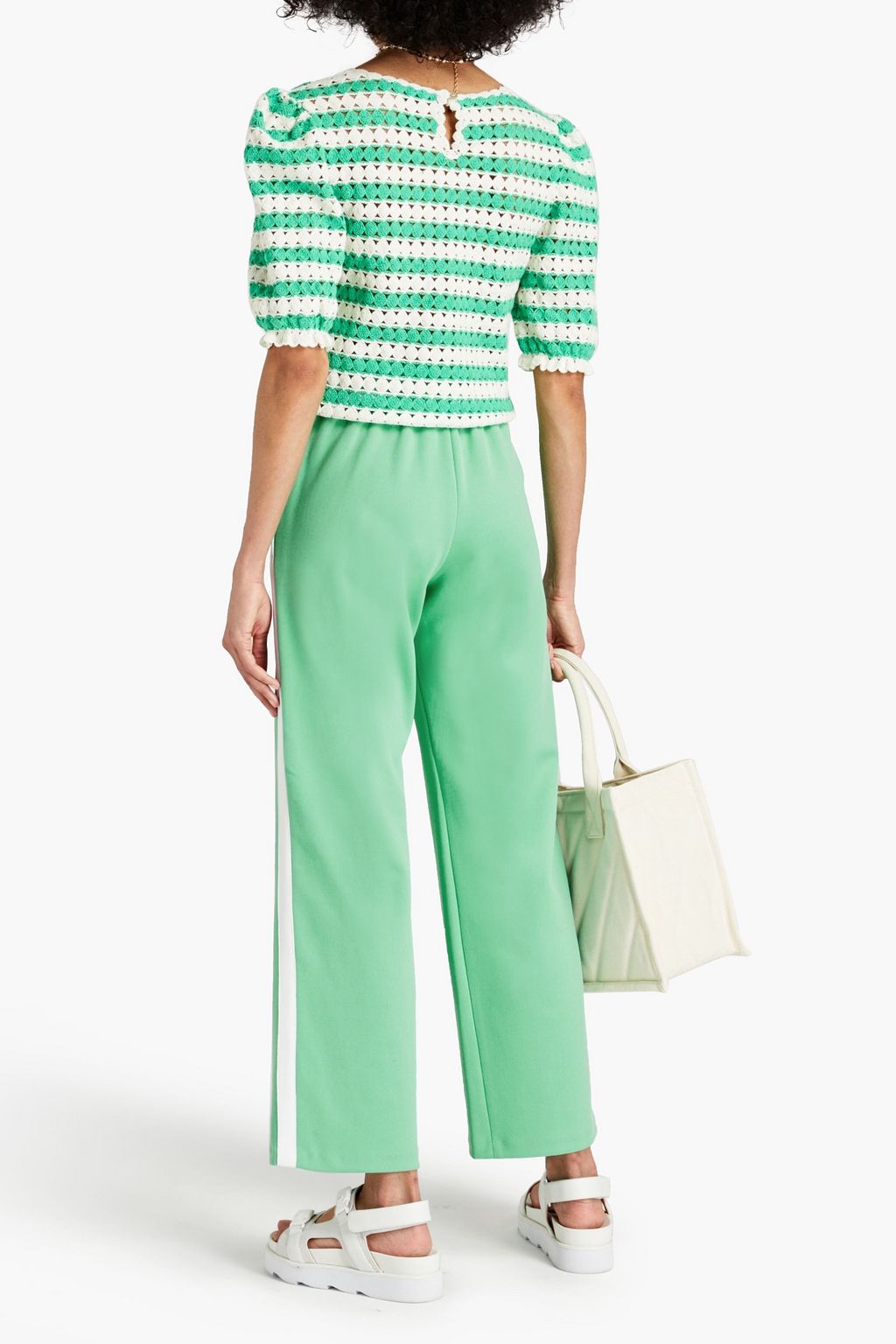 MAJE Jersey track pants