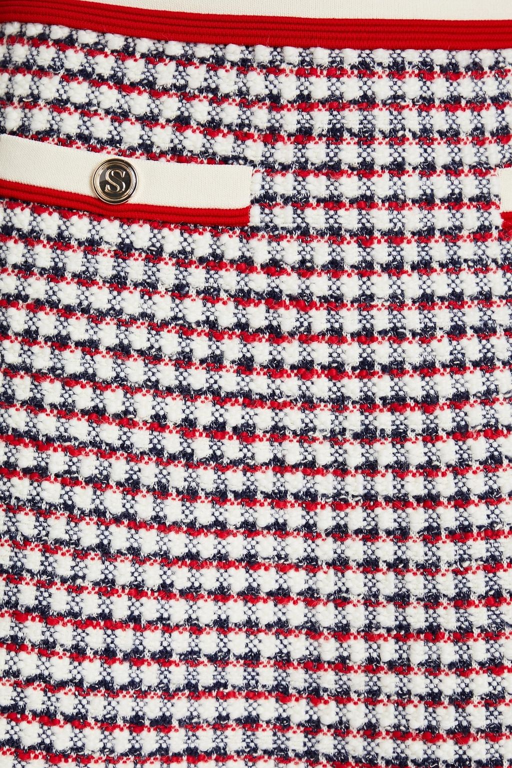 SANDRO Bouclé-tweed mini skirt